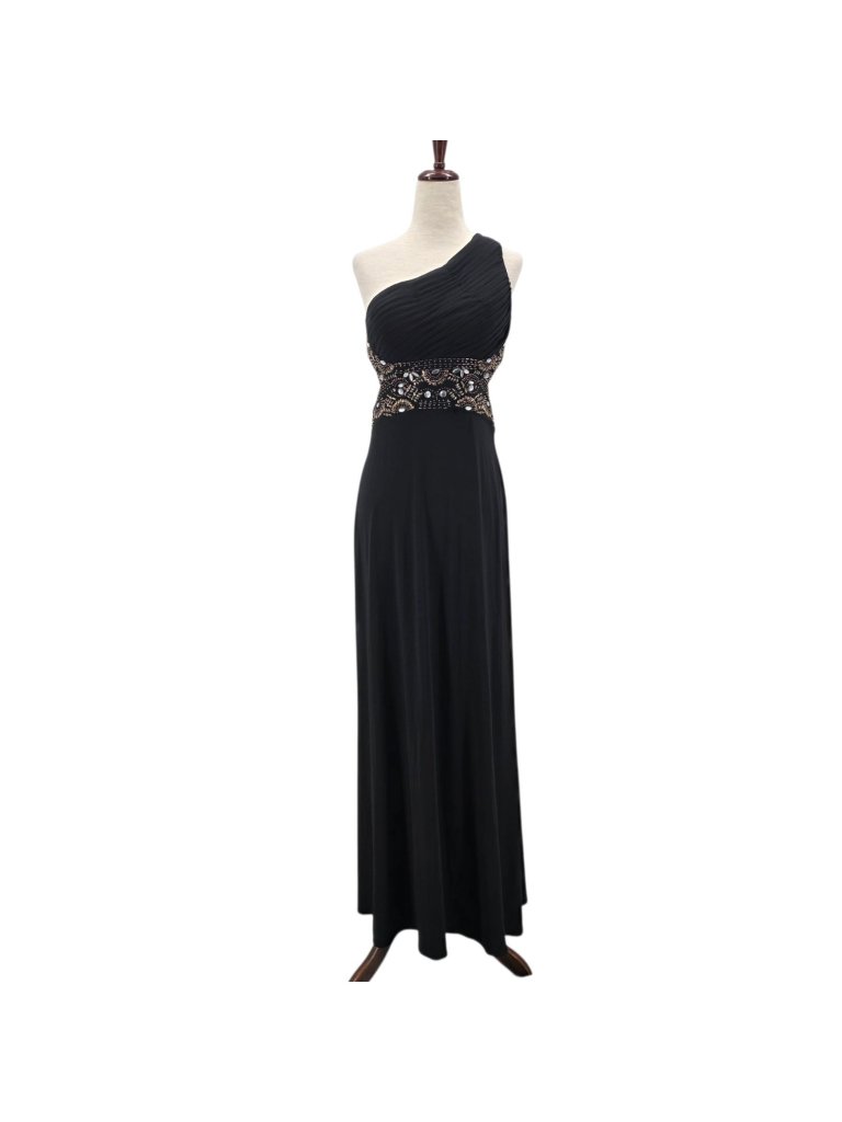 Blondie Nites By Stacy Sklar Juniors 5 Dress Maxi One Shoulder Beaded Gown Prom